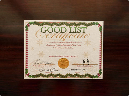 Good List Certificate